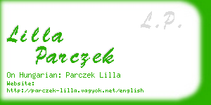 lilla parczek business card